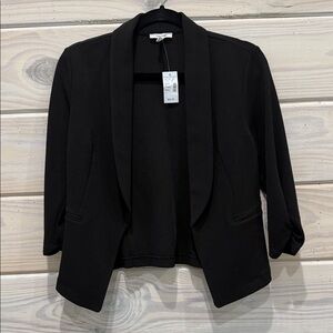 Maurices Black Open-Front Cropped Blazer